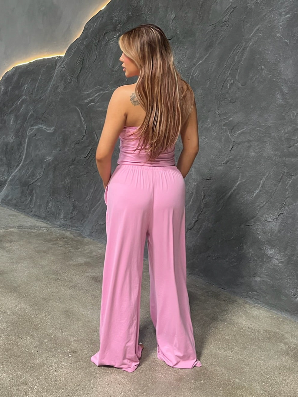 Pink lounge pants