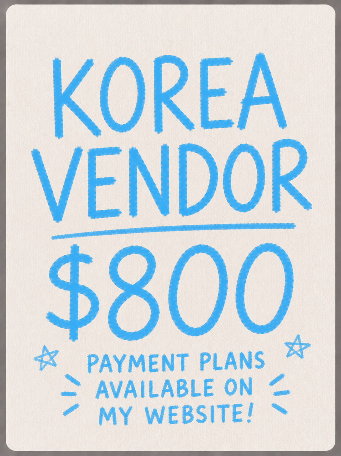 Korea vendor